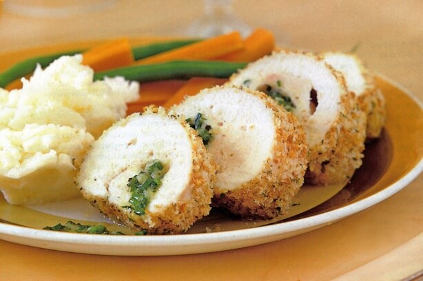 Chicken Kiev stuffed with Mr. Crumb Garlic Butter